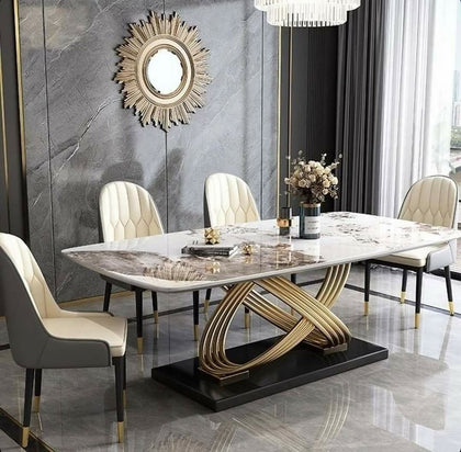 Modern Exclusive Dinning Table Set With 6 Sitting Chair | 2024 N